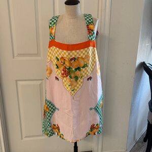 ANTONIO MELANI Pink and Orange Fruit-Trim Dress